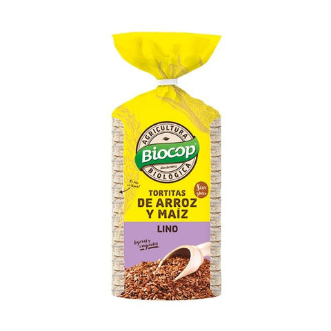 Comprar online TORTITA ARROZ MAIZ LINO BIOCOP 200 G de BIOCOP. Imagen 1
