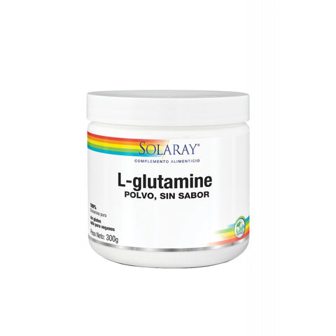 Comprar online L-GLUTAMINE POLVO  300 gr SABOR NEUTRO de SOLARAY. Imagen 1