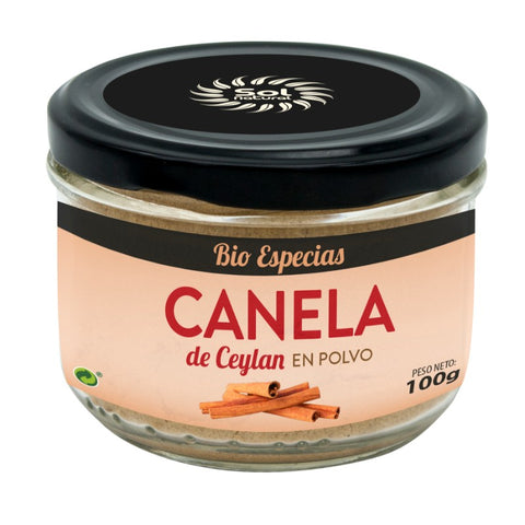 Comprar online CANELA DE CEYLAN EN POLVO BIO 100 g de SOLNATURAL. Imagen 1