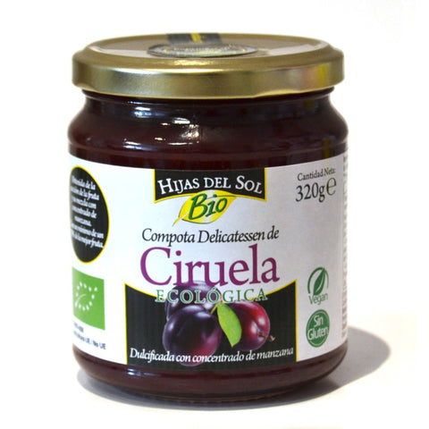 Comprar online COMPOTA CIRUELA 320 gr ECOLOGICA de YNSADIET. Imagen 1
