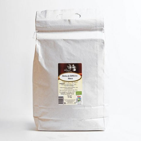 Comprar online HARINA DE ESPELTA BLANCA SACO  5 Kg de HORNO DE LEÑA. Imagen 1