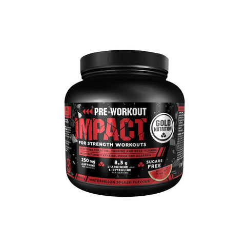 Comprar online PRE-WORKOUT IMPACT WATERMELON 400G de GOLD NUTRION. Imagen 1