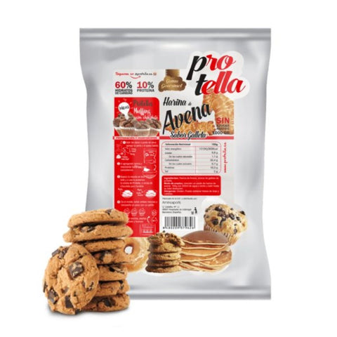 Comprar online HARINA DE AVENA GALLETA 1KG de PROTELLA. Imagen 1