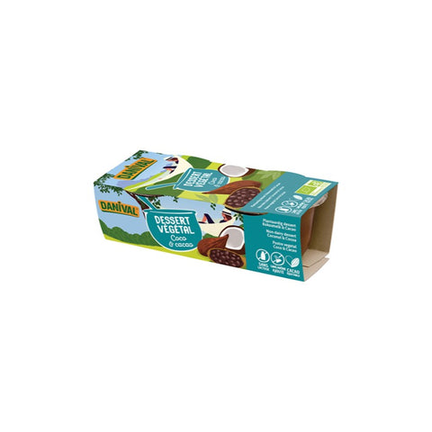Comprar online POSTRES VEGETALES DE COCO Y CACAO BIO 200 gr de DANIVAL. Imagen 1