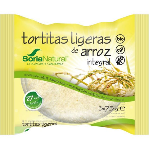 Comprar online TORTITAS LIGERAS DE ARROZ INTEGRAL S/GLUTEN BIO de ALECOSOR SORIA NATURAL. Imagen 1