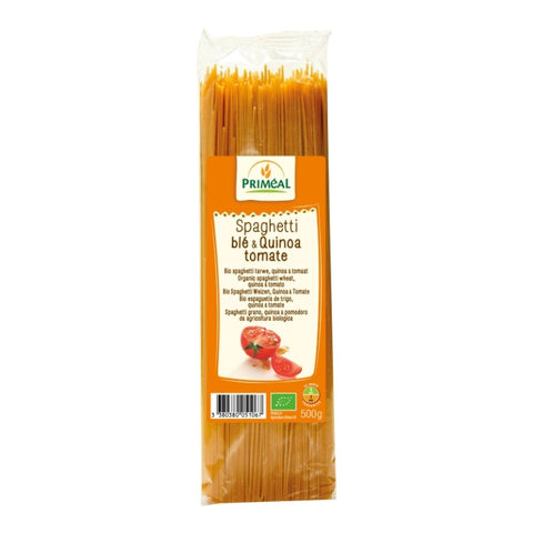 Comprar online ESPAGUETI TRIGO QUINOA TOMATE PRIMEAL 500G de PRIMEAL. Imagen 1