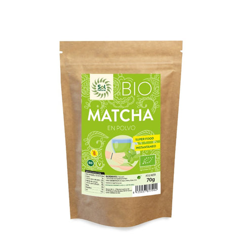 Comprar online MATCHA EN POLVO BIO 70g de SOLNATURAL. Imagen 1