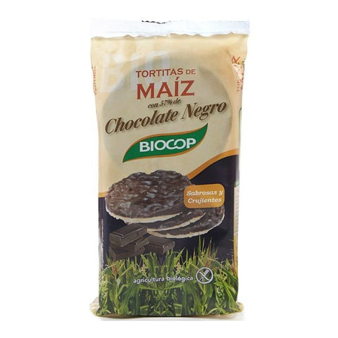 Comprar online TORTITAS MAIZ CHOCOLATE NEGRO BIOCOP 95G de BIOCOP. Imagen 1