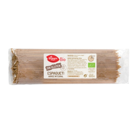 Comprar online ESPAGUETTIS DE ARROZ INTEGRAL S/ GLUTEN BIO  500gr de EL GRANERO INTEGRAL. Imagen 1