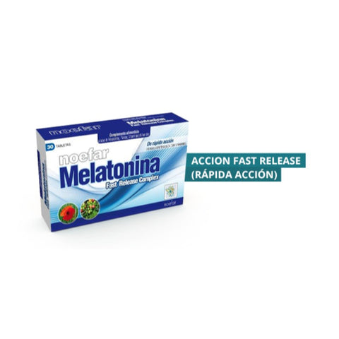 Comprar online MELATONINA FAST RELEASE 30 Tabletas de NOEFAR IMPORT NATURALES  S.L.. Imagen 1