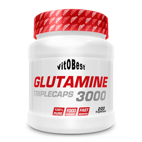 Comprar online GLUTAMINA 3000 - 200 TRIPLE Caps de VIT.O.BEST. Imagen 1