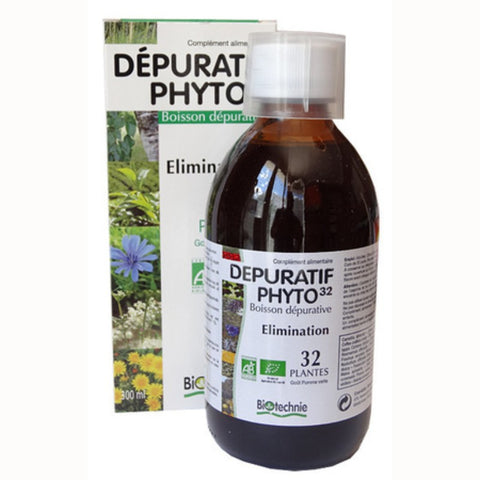 Comprar online DEPURATIF PHYTO 32 BIO 32 PLANTAS 300 ml BIO de BIOTECHNIE. Imagen 1