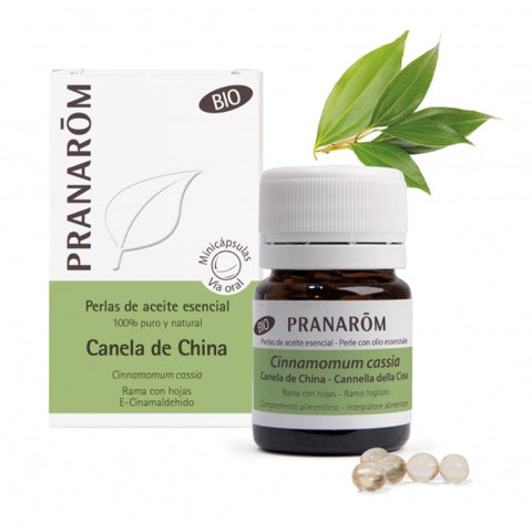 Comprar online A ESENCIAL CANELA DE CHINA RAMA CON HOJAS BIO 60 M de PRANAROM. Imagen 1