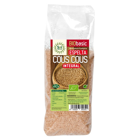 Comprar online COUS COUS DE ESPELTA INTEGRAL BIO 500 g de SOLNATURAL. Imagen 1