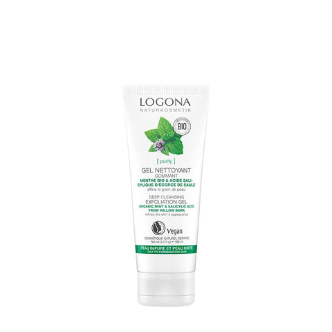 Comprar online GEL PEELING LIMPIEZA PROFUNDA MENTA & ACIDO SALICI de LOGONA. Imagen 1