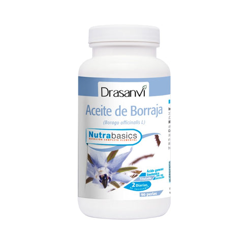 Comprar online ACEITE BORRAJA 500 mg BOTE 90 Perlas NUTRABASICOS de DRASANVI. Imagen 1