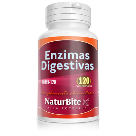 Comprar online E3NZIMAS DIGESTIVAS 120 Comp de NATURBITE. Imagen 1