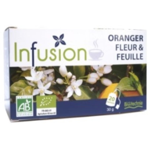 Comprar online INFUSION NARANJO FLOR Y HOJA 20 filtros BIO de BIOTECHNIE. Imagen 1