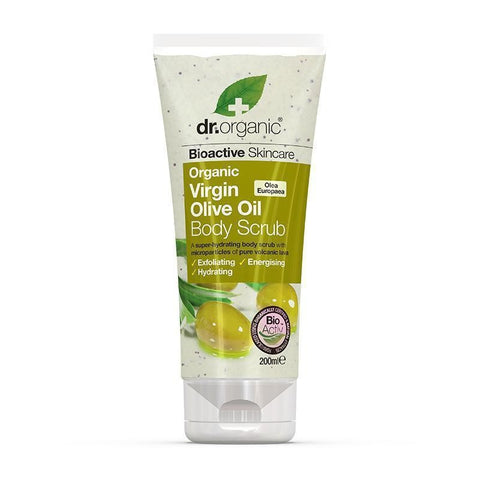 Comprar online EXFOLIANTE CORPORAL DE ACEITE DE OLIVA VIRGEN 200 de DR ORGANIC. Imagen 1