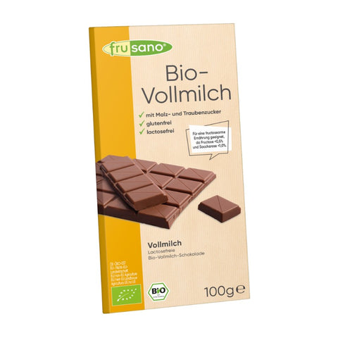 Comprar online CHOCOLATE CON LECHE ORGANICO de FRUSANO. Imagen 1