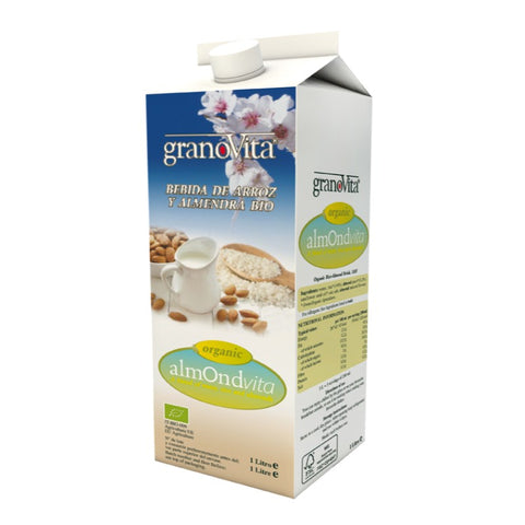 Comprar online BEBIDA DE ARROZ Y ALMENDRA ALMONDVITA BIO 1 Litro de GRANOVITA. Imagen 1