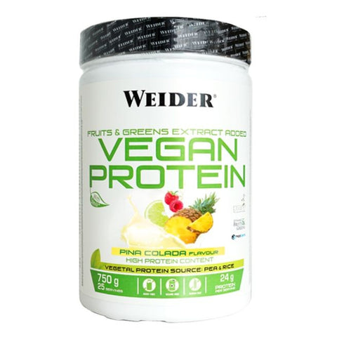 Comprar online VEGAN PROTEIN PIÑA COLADA SIN SOJA 750 G de WEIDER. Imagen 1