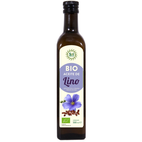 Comprar online ACEITE DE LINO BIO 500 ml de SOLNATURAL. Imagen 1
