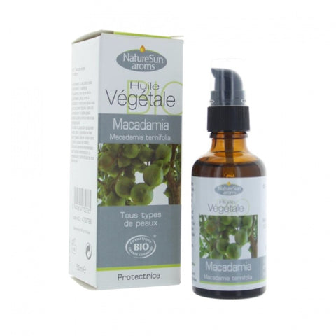 Comprar online ACEITE VEGETAL MACADAMIA 50 ML BIO de NATURESUN AROMS. Imagen 1