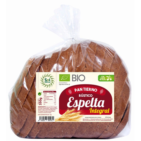 Comprar online PAN RUSTICO DE ESPELTA INTEGRAL BIO 350 g de SOLNATURAL. Imagen 1