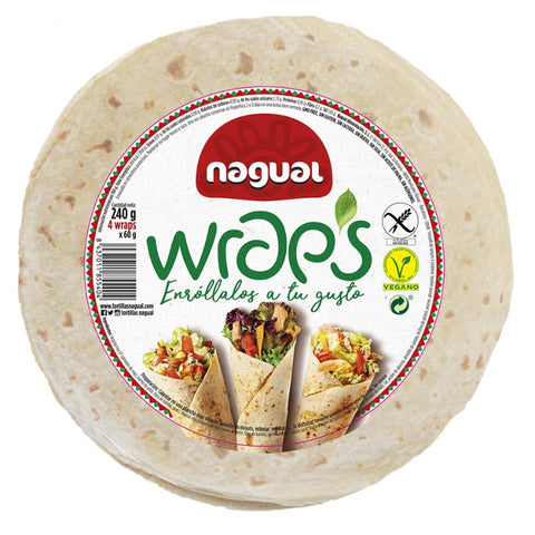Comprar online WRAPS SIN GLUTEN 240 g de NAGUAL. Imagen 1