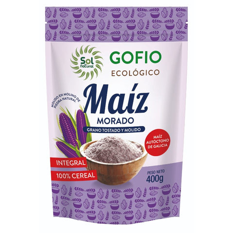 Comprar online GOFIO DE MAIZ MORADO INTEGRAL BIO 400 g de SOLNATURAL. Imagen 1