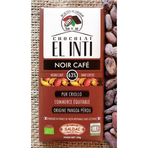 Comprar online CHOCOLATE CAFE 63% DE 100G de ORO DE LOS ANDES. Imagen 1