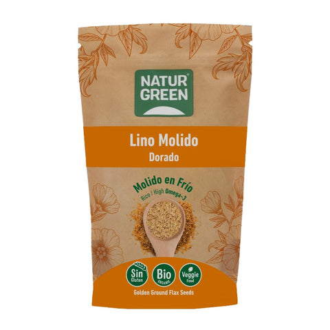 Comprar online NATURGREEN SEMILLAS DE LINO DORADO MOLIDO BIO 225 de NATURGREEN. Imagen 1