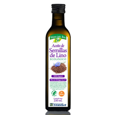 Comprar online ACEITE SEMILLA LINO ECOLOGICO 250 ml de YNSADIET. Imagen 1