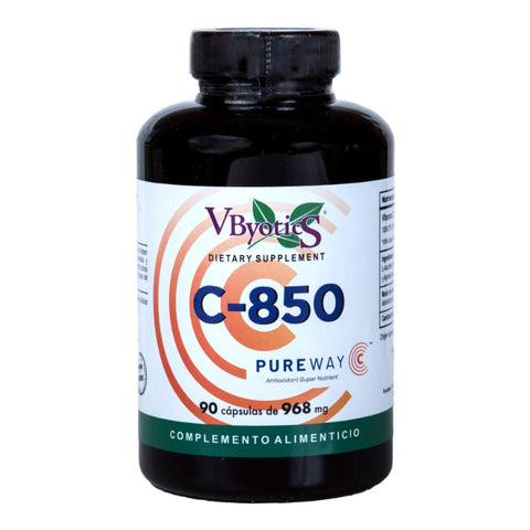 Comprar online C-850 VITAMINA C PUREWAY®
 90 Caps de V.BYOTIC. Imagen 1