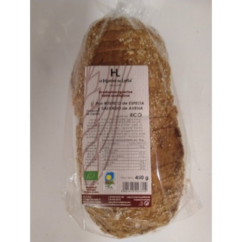 Comprar online PAN RUSTICO DE ESPELTA Y SALVADO DE AVENA ECO 450 de HORNO DE LEÑA. Imagen 1