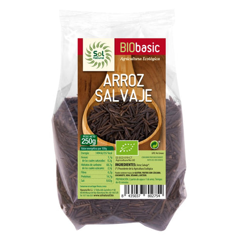 Comprar online ARROZ SALVAJE BIO 250 g de SOLNATURAL. Imagen 1