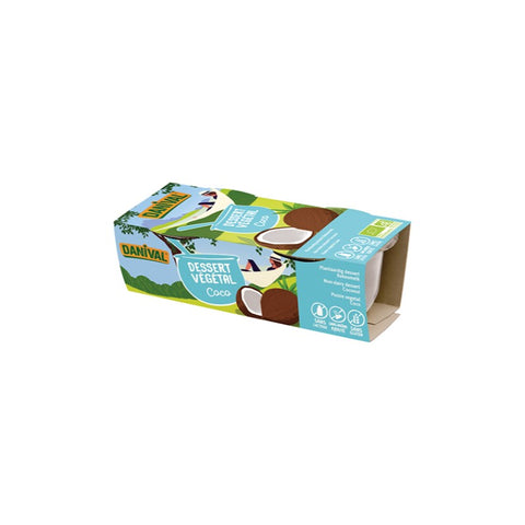 Comprar online POSTRES VEGETALES DE COCO BIO 200 gr PACK 2 de DANIVAL. Imagen 1