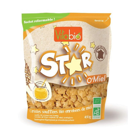 Comprar online VITABIO STARS CON MIEL 450gr de BABYBIO. Imagen 1