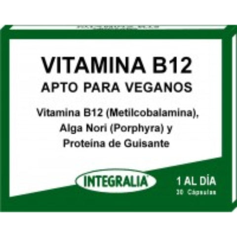 Comprar online VITAMINA B12 VEGANA 30 Caps de INTEGRALIA. Imagen 1