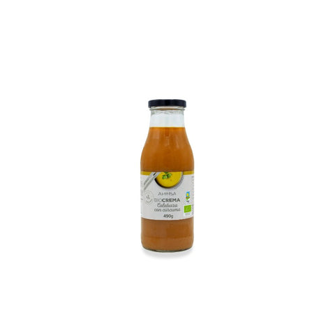 Comprar online CREMA DE CALABAZA Y CURCUMA BIO 490 gr de AHIMSA. Imagen 1