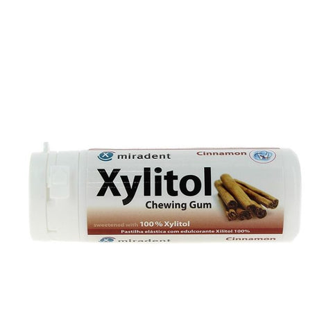 Comprar online XYLITOL CHICLE SABOR CANELA BOTE 30 Ud x 30 gr de MIRADENT. Imagen 1