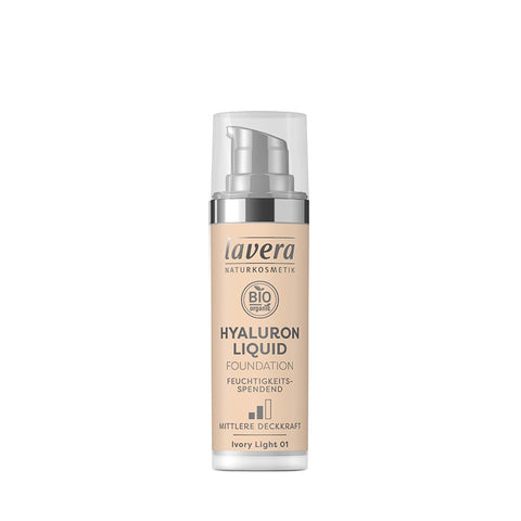 Comprar online MAQUILLAJE FLUIDO HYALURON 01 IVORY LIGHT 30ml de LAVERA. Imagen 1
