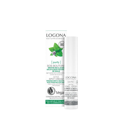 Comprar online STICK SOS GRANOS MENTA & ACIDO SALICILICO 6ml de LOGONA. Imagen 1