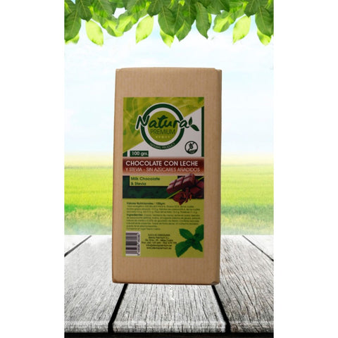 Comprar online CHOCOLATE CON LECHE STEVIA 100G de ORO DE LOS ANDES. Imagen 1