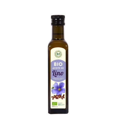 Comprar online ACEITE DE LINO BIO PEQUEÑO 250 ml de SOLNATURAL. Imagen 1