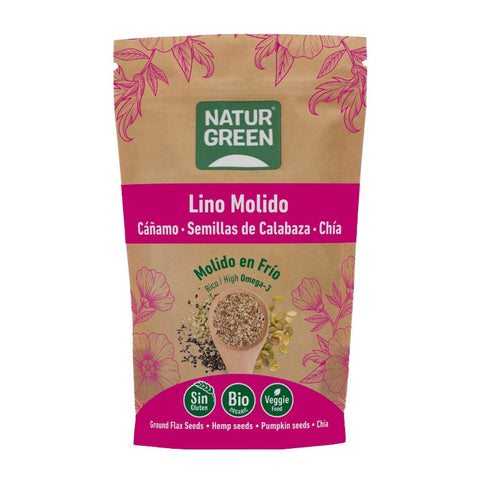 Comprar online NATURGREEN SEMILLAS DE LINO, CAðAMO, CALABAZA Y CH de NATURGREEN. Imagen 1