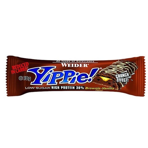 Comprar online YIPPIE BAR BROWNIE-VAINILLA 70 G de WEIDER. Imagen 1