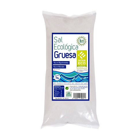 Comprar online SAL GRUESA ECOLOGICA DELTA DEL EBRO 1 Kg de SOLNATURAL. Imagen 1