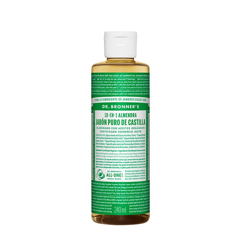Comprar online JABON LIQUIDO ALMENDRAS 240 ML de DR BRONNERS. Imagen 1